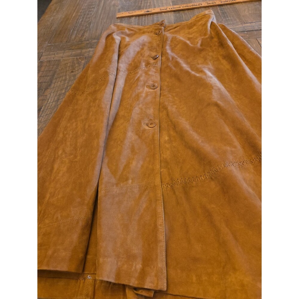 Riding Leap Mabrun Vintage Leather Maxi Skirt Please See Pictures For Measuremen - Picture 13 of 16